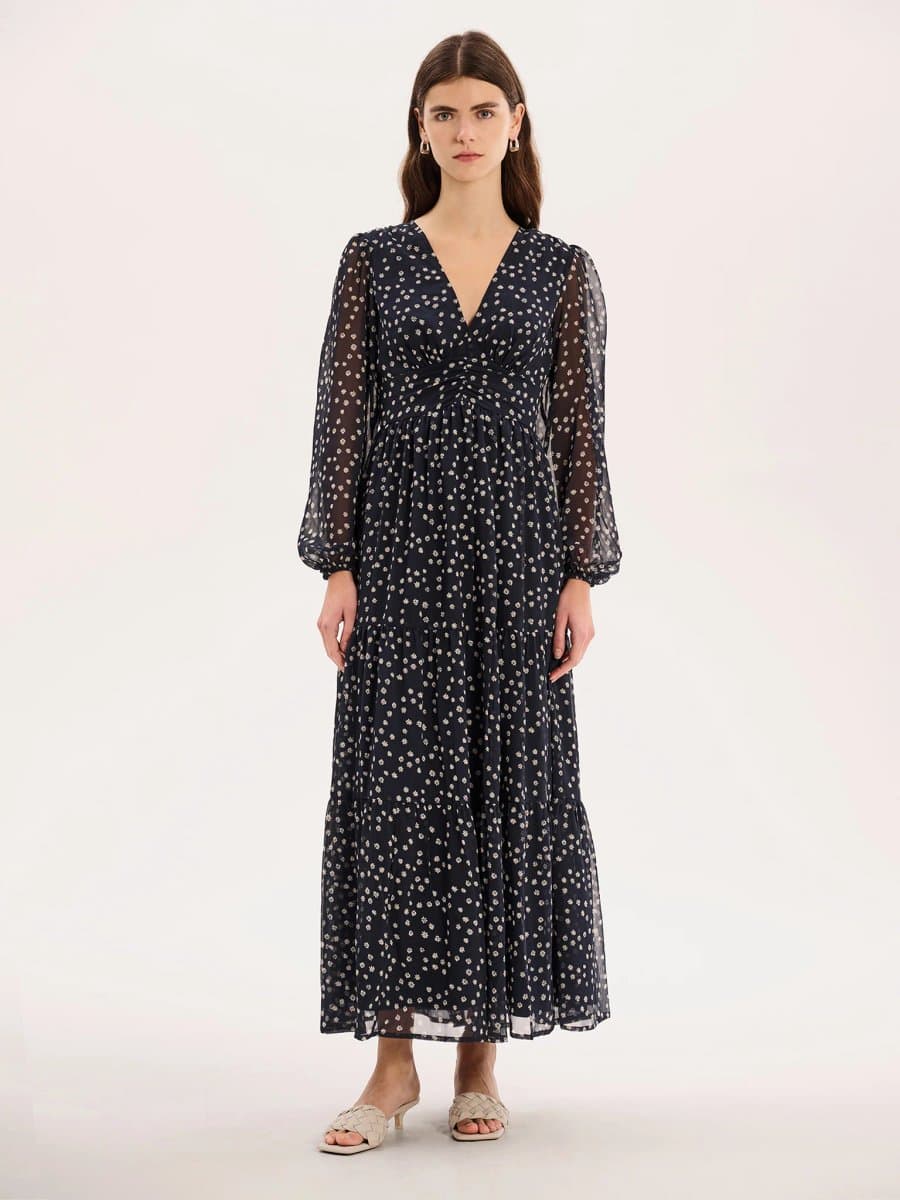 OMNES Marco Dress in Navy