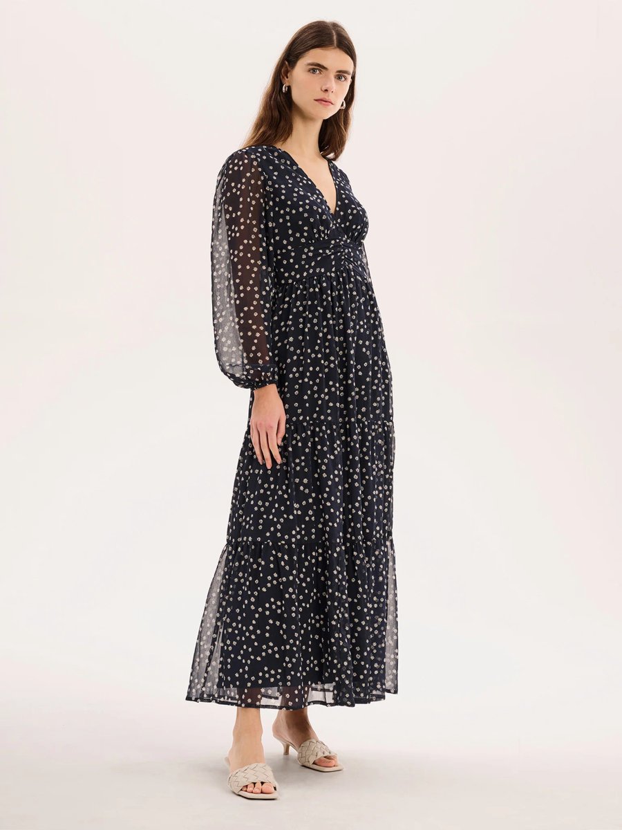 OMNES Marco Dress in Navy - 2