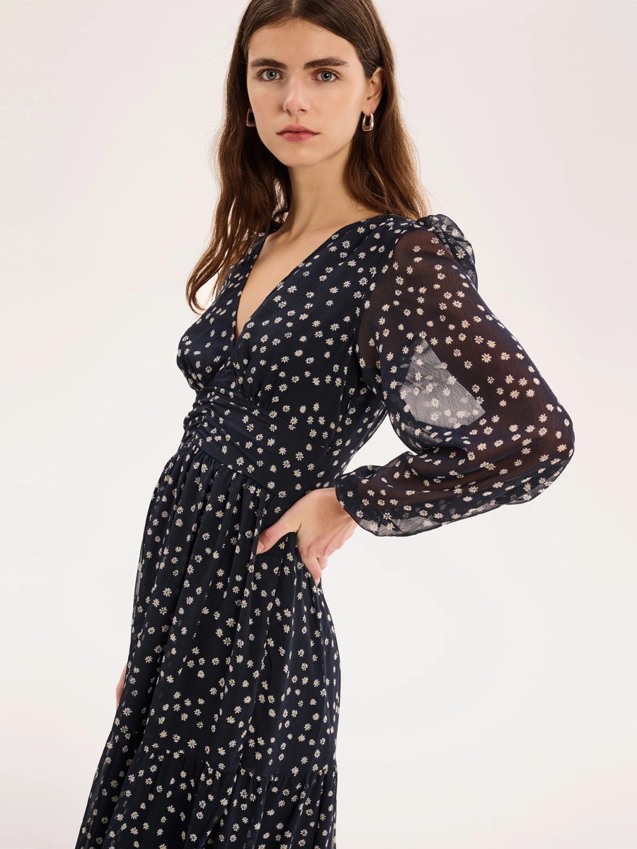 OMNES Marco Dress in Navy - 4