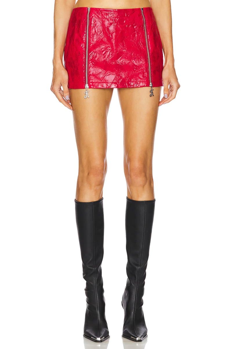 revolve Mini Skirt With K Zipper