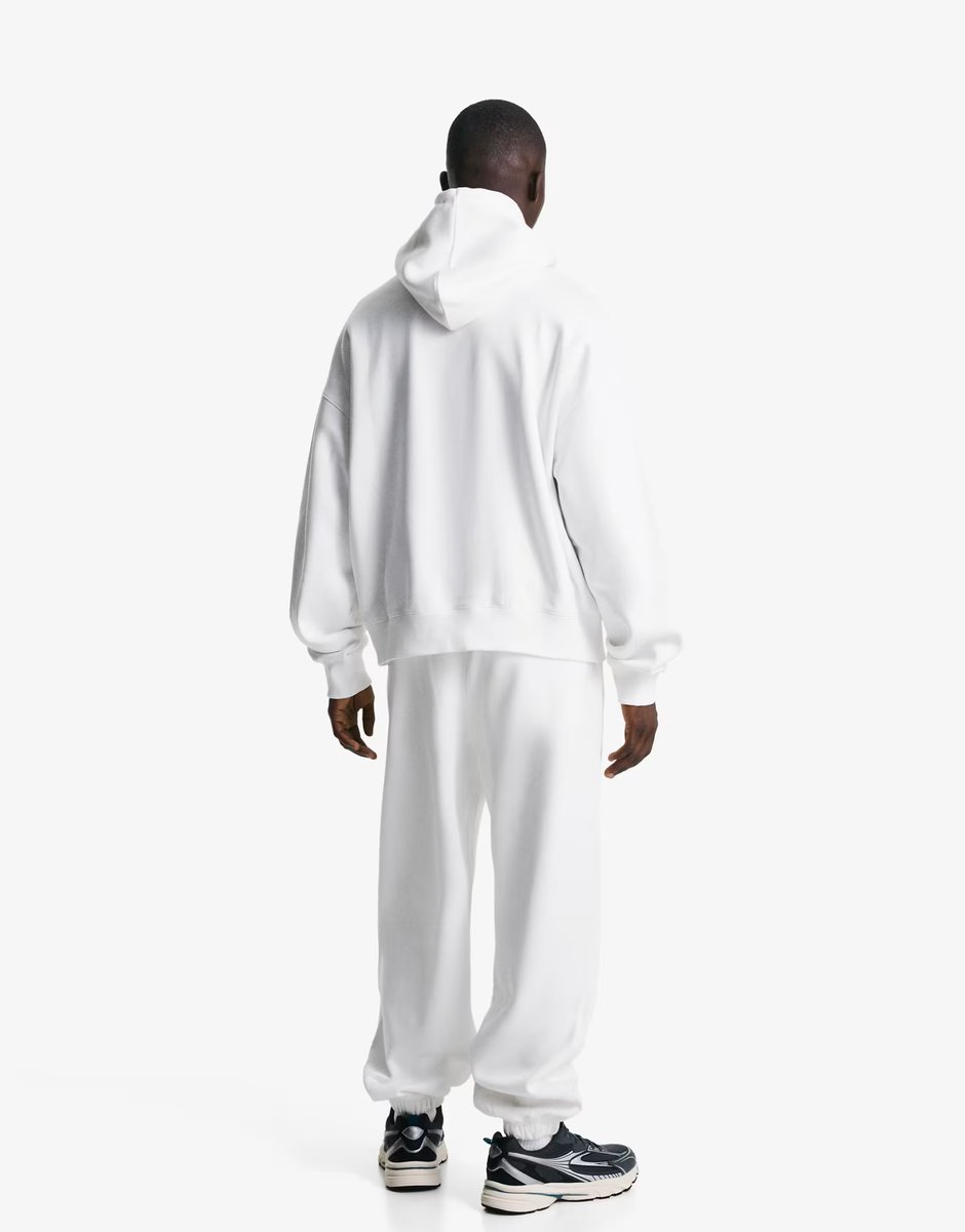 ASOS Bershka Hoodie in white - 2