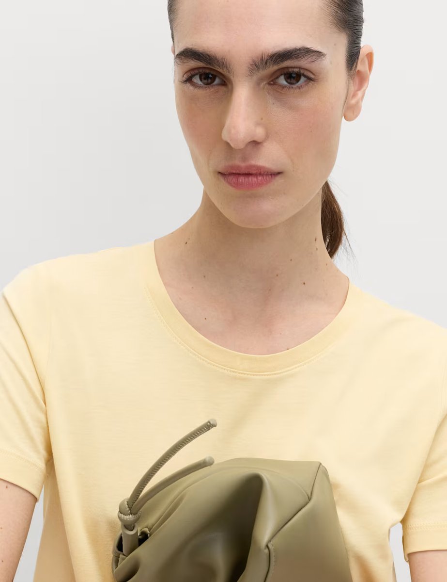 Marks & Spencer M&S Pure Cotton T-Shirt Yellow - 2