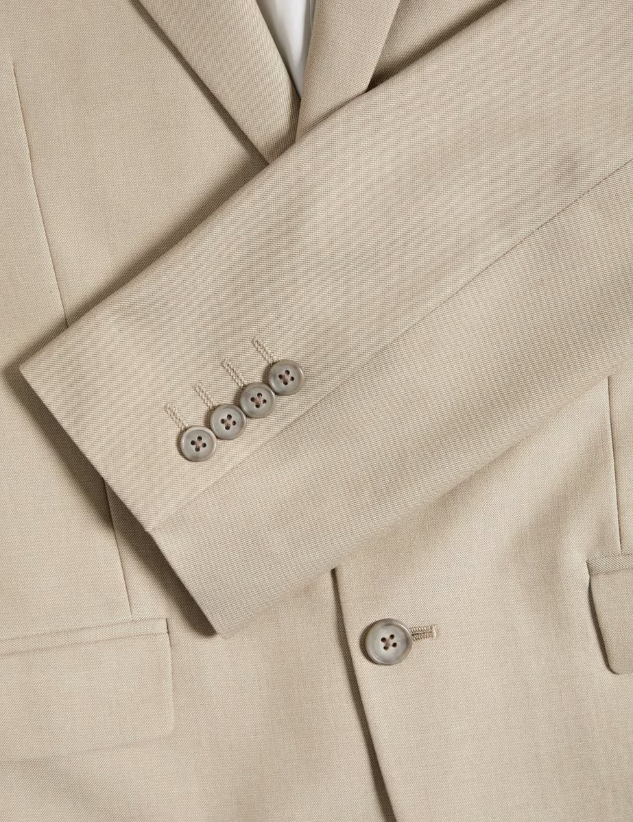 Marks & Spencer M&S Regular Fit Stretch Ultimate Suit Jacket Neutral - 2