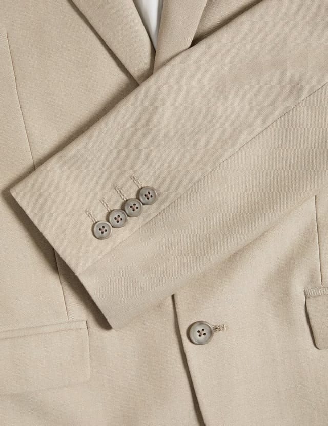 Marks & Spencer M&S Regular Fit Stretch Ultimate Suit Jacket Neutral - 2