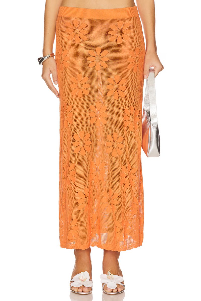 revolve Bruna Crochet Skirt - 1