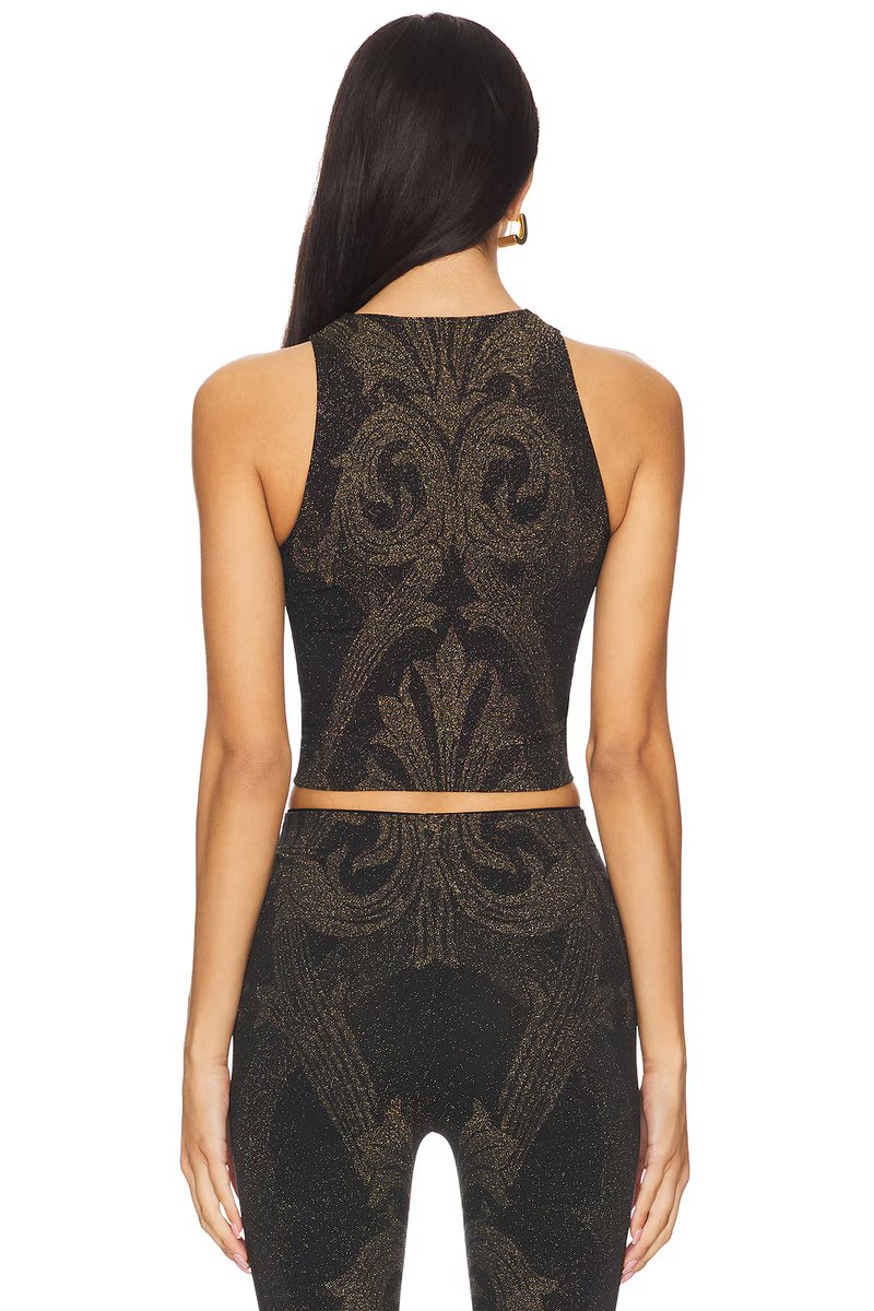 revolve X Etro Metallic Jacquard Crop Top - 3