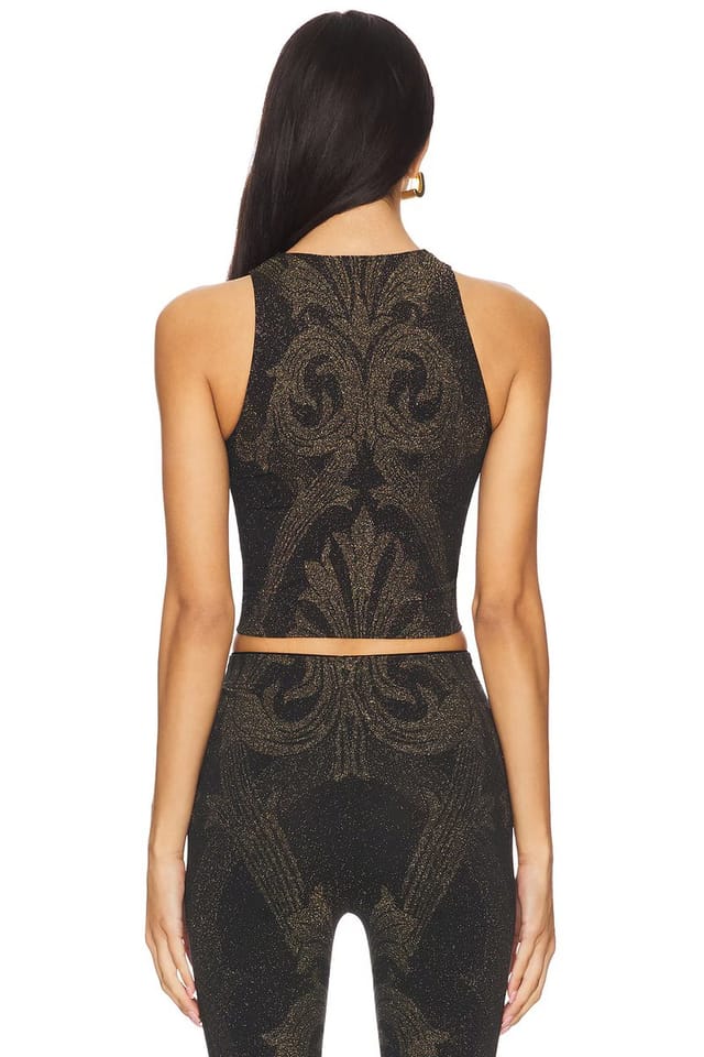 revolve X Etro Metallic Jacquard Crop Top - 3