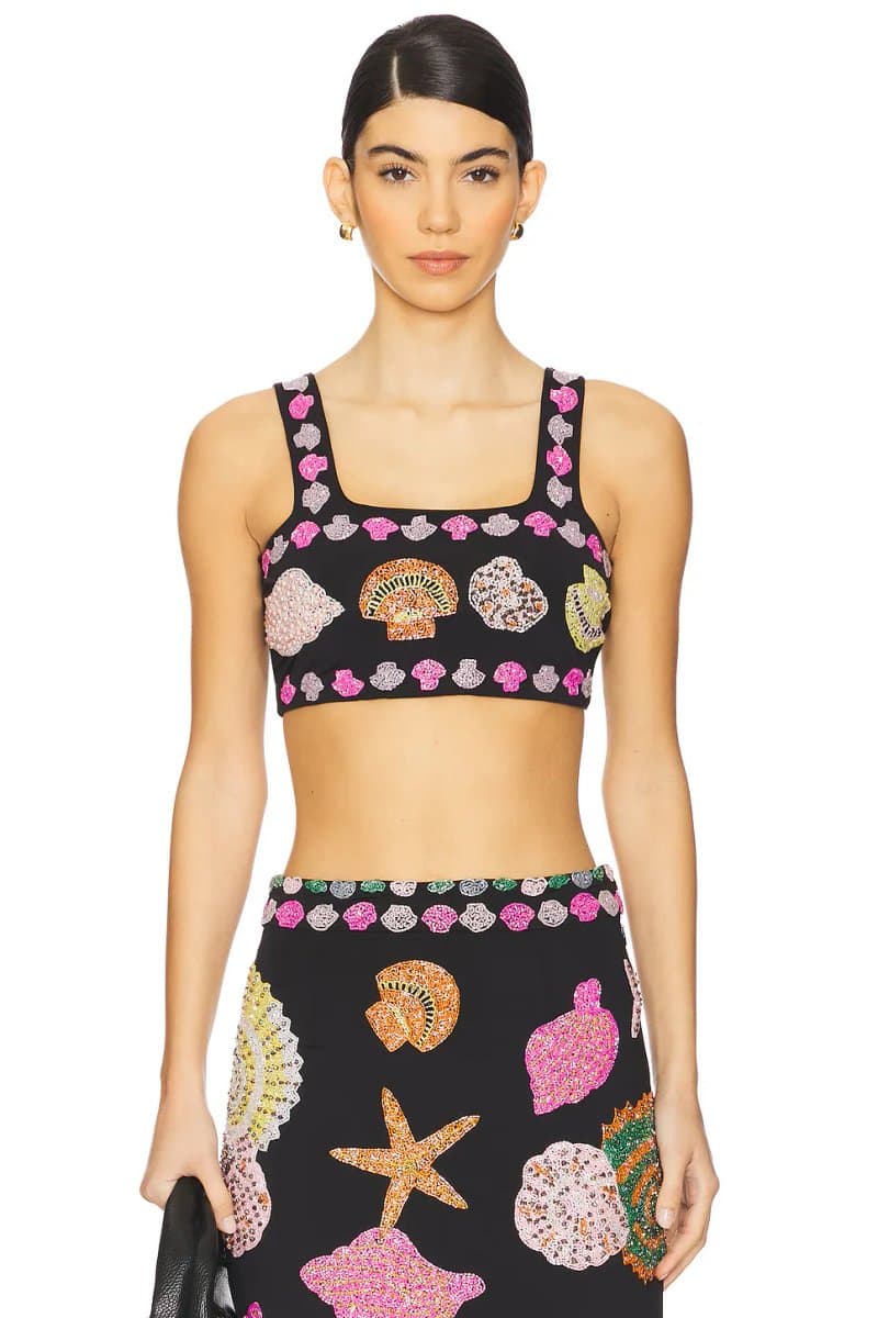 revolve New York Hand Embellished Top