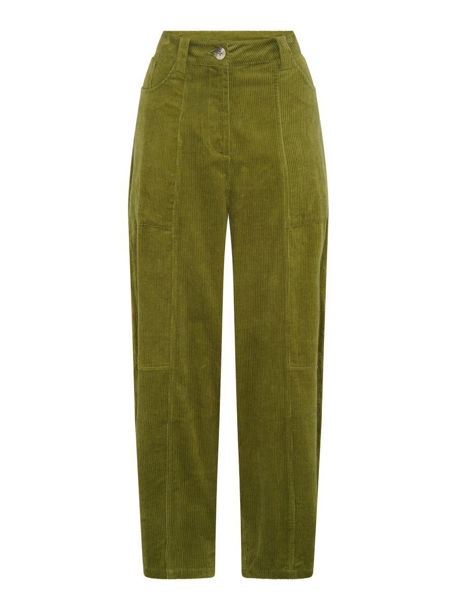 OMNES Kai Cord Trouser in Moss Green - 4