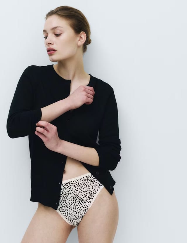 Marks & Spencer M&S 5pk Pure Cotton High Leg Knickers Black Mix - 3