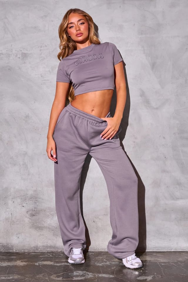 Kaiia Kaiia Logo Baby Tee Mauve - 3