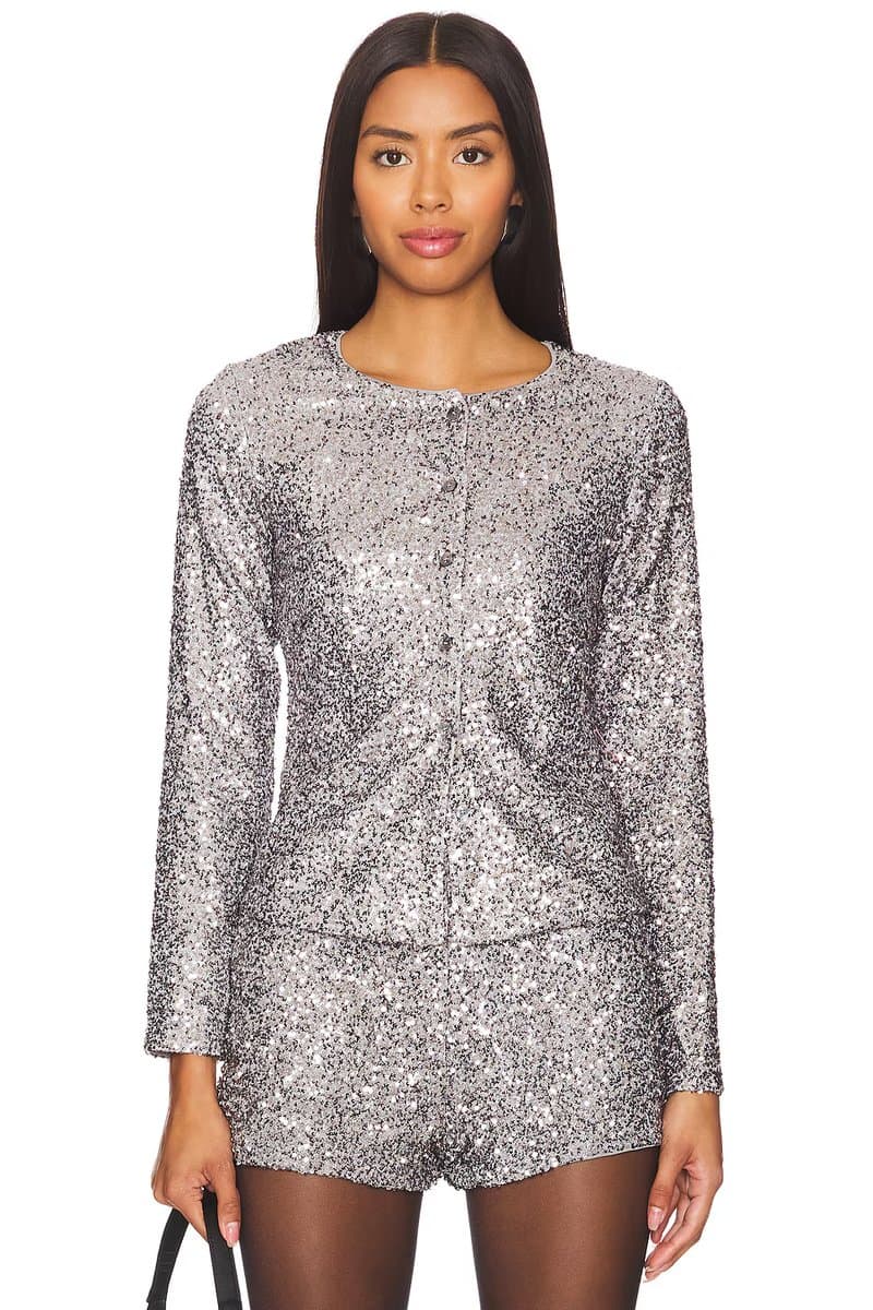 revolve Alexa Sequin Cardigan