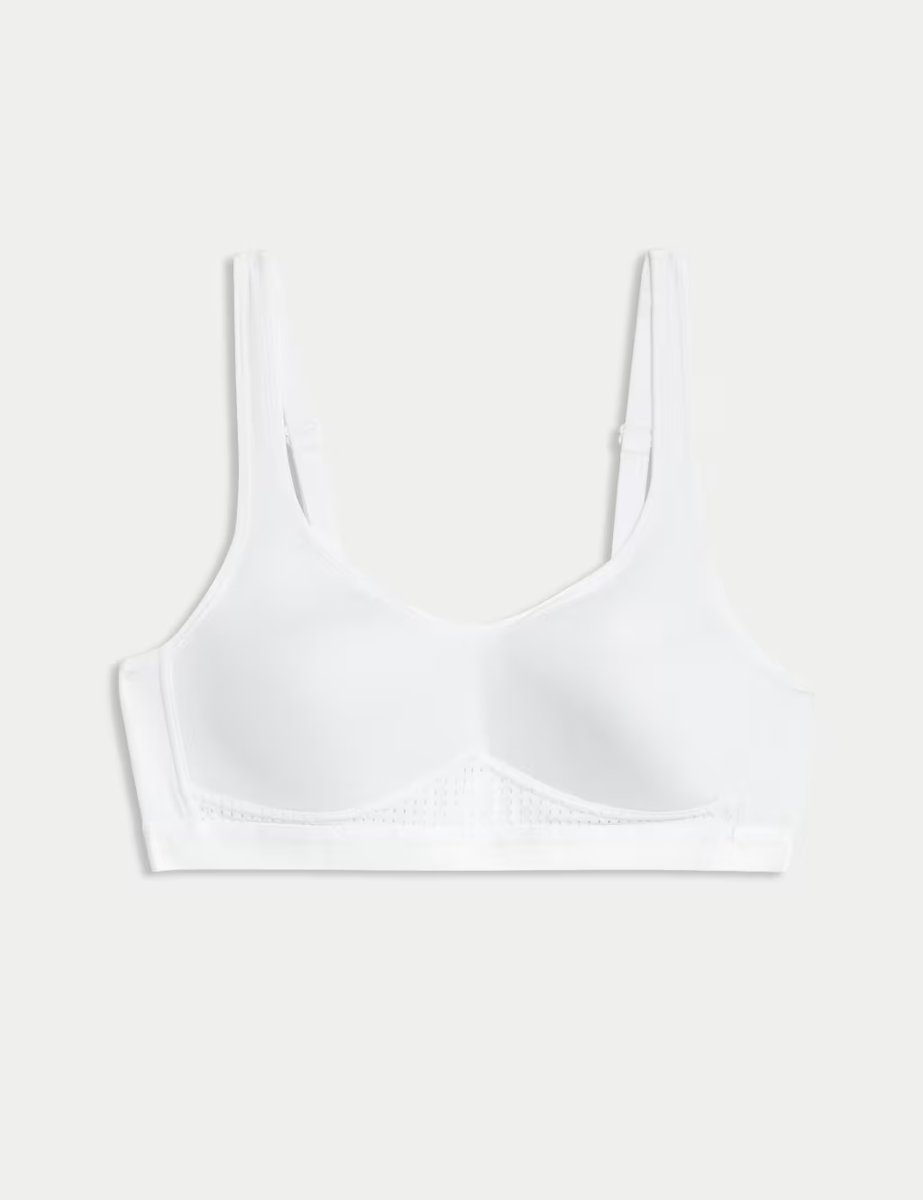 Marks & Spencer M&S Ultimate Support Non Wired Sports First Bra AA-D White - 2