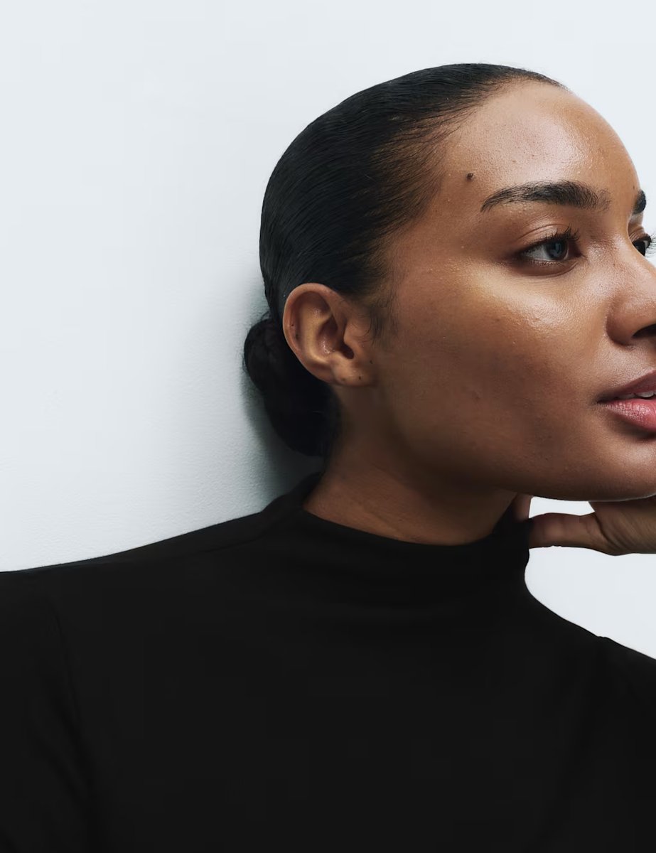 Marks & Spencer M&S Heatgen™ Medium Thermal Mock Neck Top Black - 2