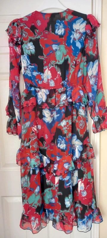 River Island Stunning ladies River Island chiffon Midi dress(size 12) - 4