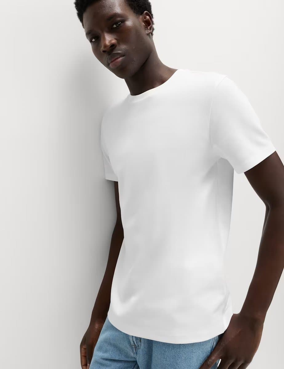 Marks & Spencer M&S The Utimate Cotton Blend T-Shirt White
