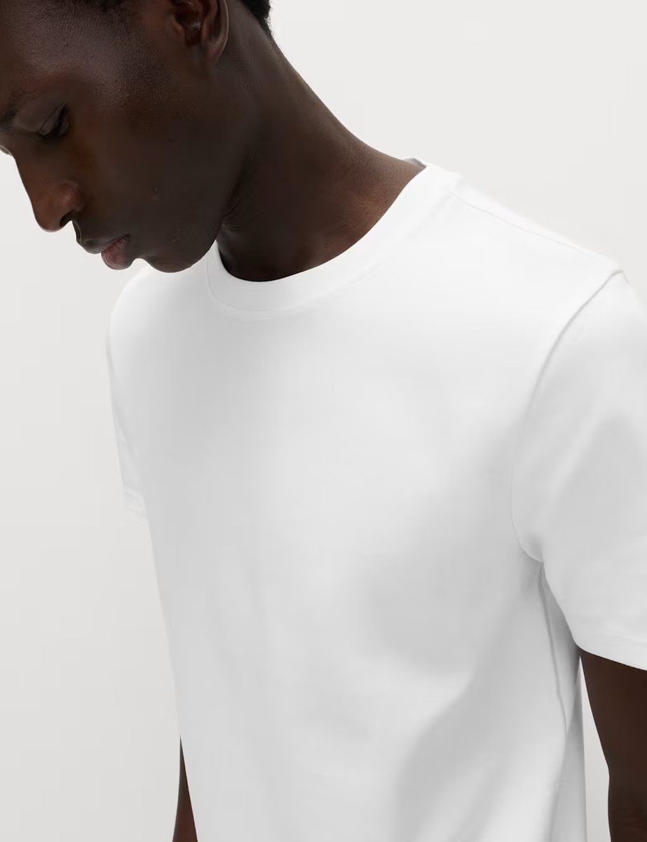 Marks & Spencer M&S The Utimate Cotton Blend T-Shirt White - 2