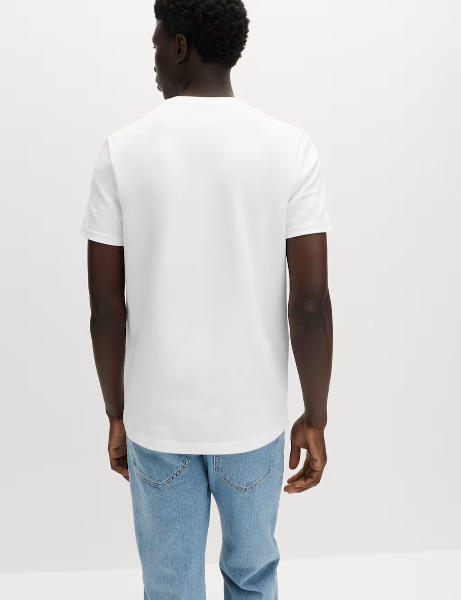 Marks & Spencer M&S The Utimate Cotton Blend T-Shirt White - 3