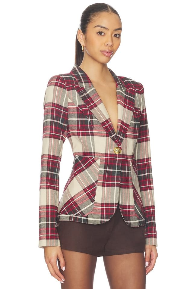 revolve Patch Pocket Duchess Blazer - 2