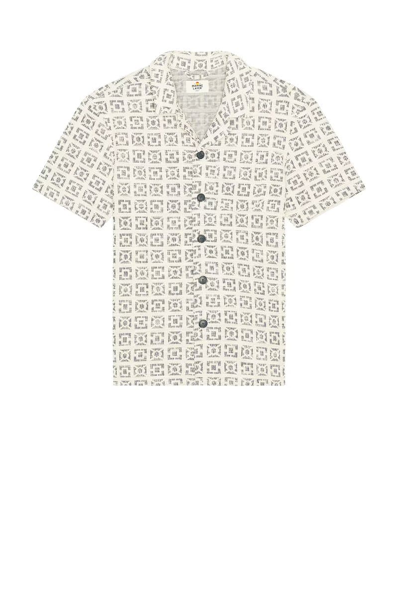 revolve Archive Cam Jacquard Resort Shirt