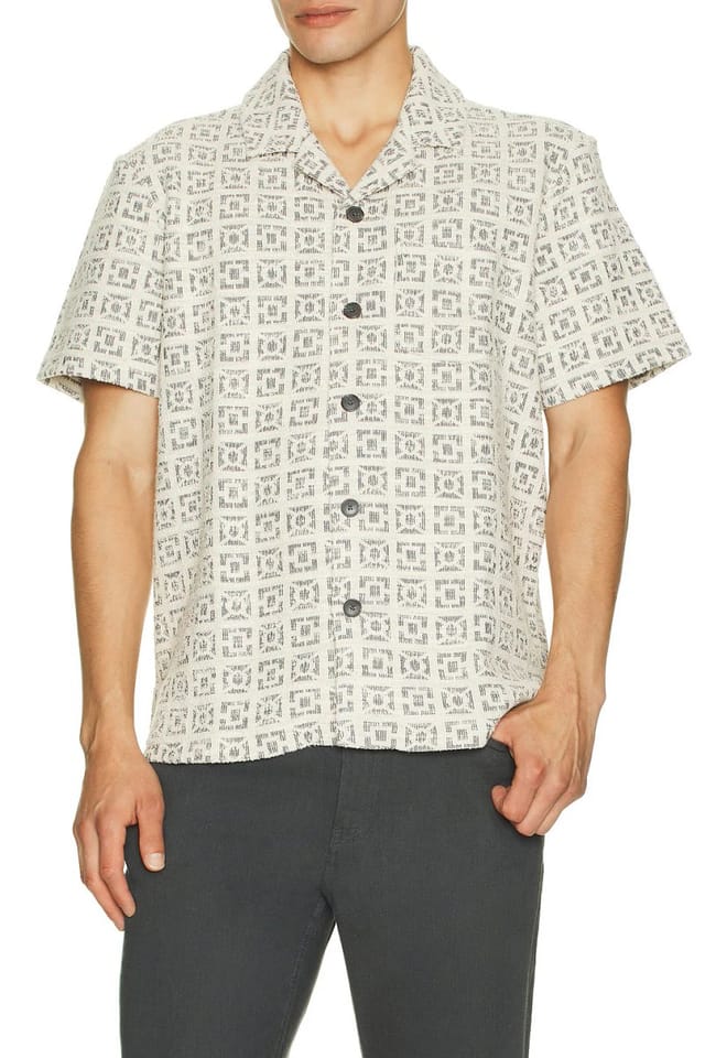 revolve Archive Cam Jacquard Resort Shirt - 3