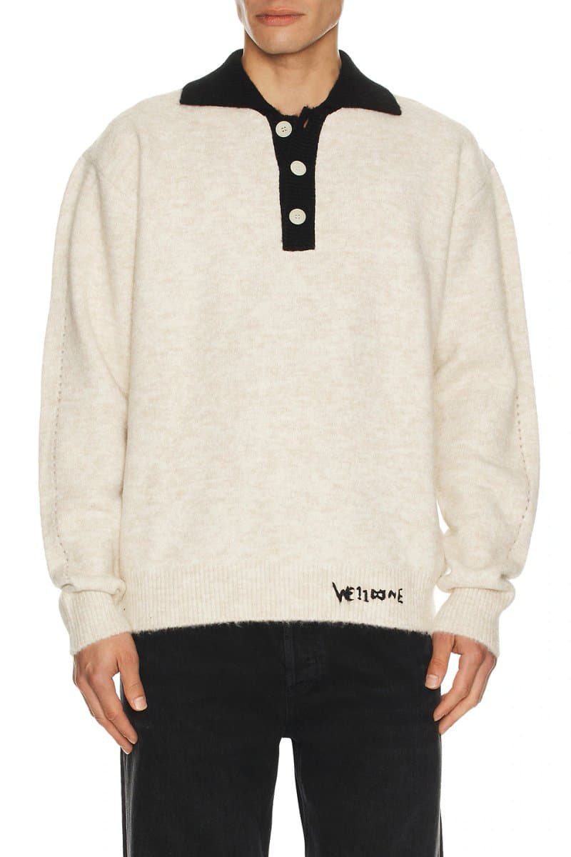revolve Brushed Contrast Knit Top