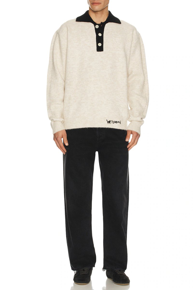 revolve Brushed Contrast Knit Top - 4