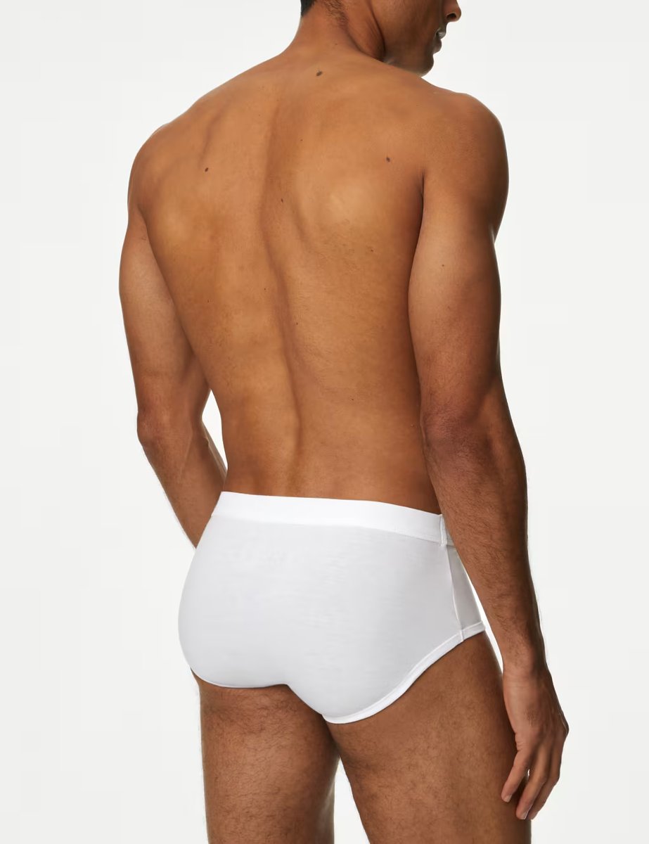 Marks & Spencer M&S 5 Pack Essential Cotton Briefs White - 2