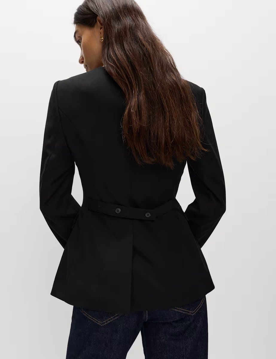 Marks & Spencer M&S Collarless Jacket Black