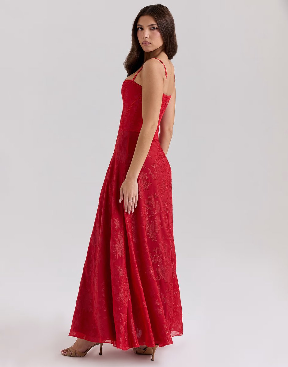 ASOS House of CB Esme maxi dress in red - 2