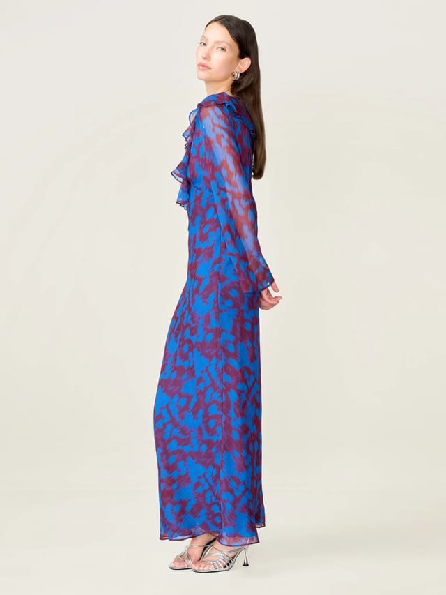 OMNES Yvette Dress in Wild Fern Print - 3