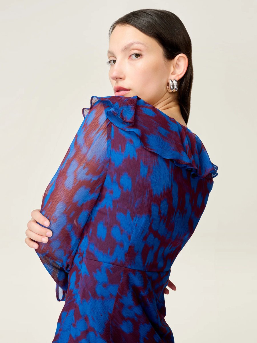 OMNES Yvette Dress in Wild Fern Print - 4