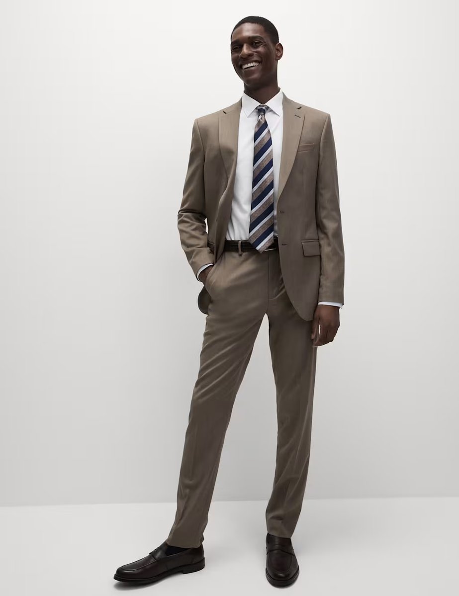 Marks & Spencer M&S Skinny Fit Easy Iron Cotton Blend Shirt White - 4