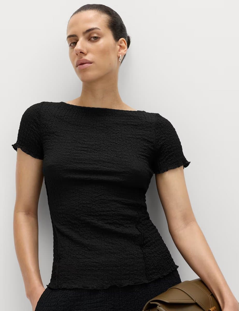 Marks & Spencer M&S Textured Top Black
