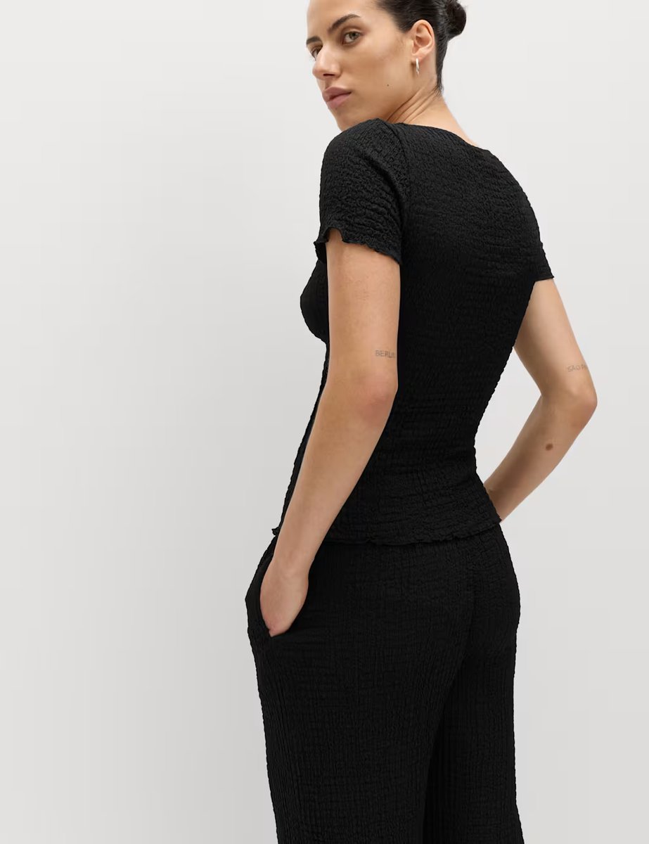 Marks & Spencer M&S Textured Top Black - 4