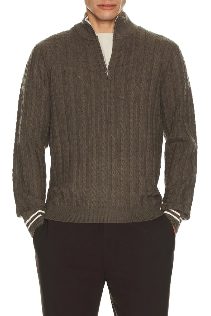 revolve Tuscano Quarter Zip Sweater