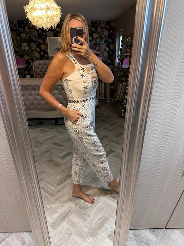 Never Fully Dressed Never Fully Dressed embroidered jumpsuit size 12