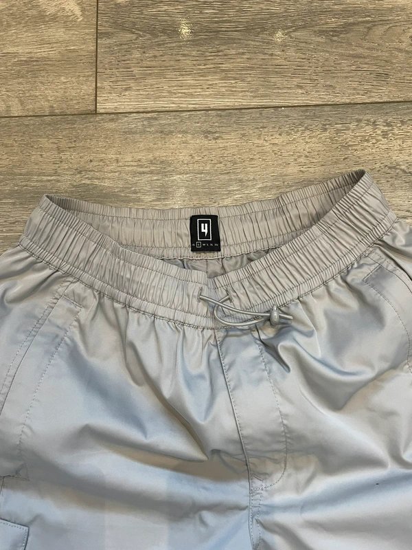 YELIR WORLD Yelir World Grey Cargo Pants - 3