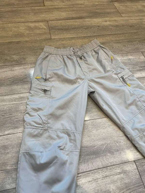 YELIR WORLD Yelir World Grey Cargo Pants - 4
