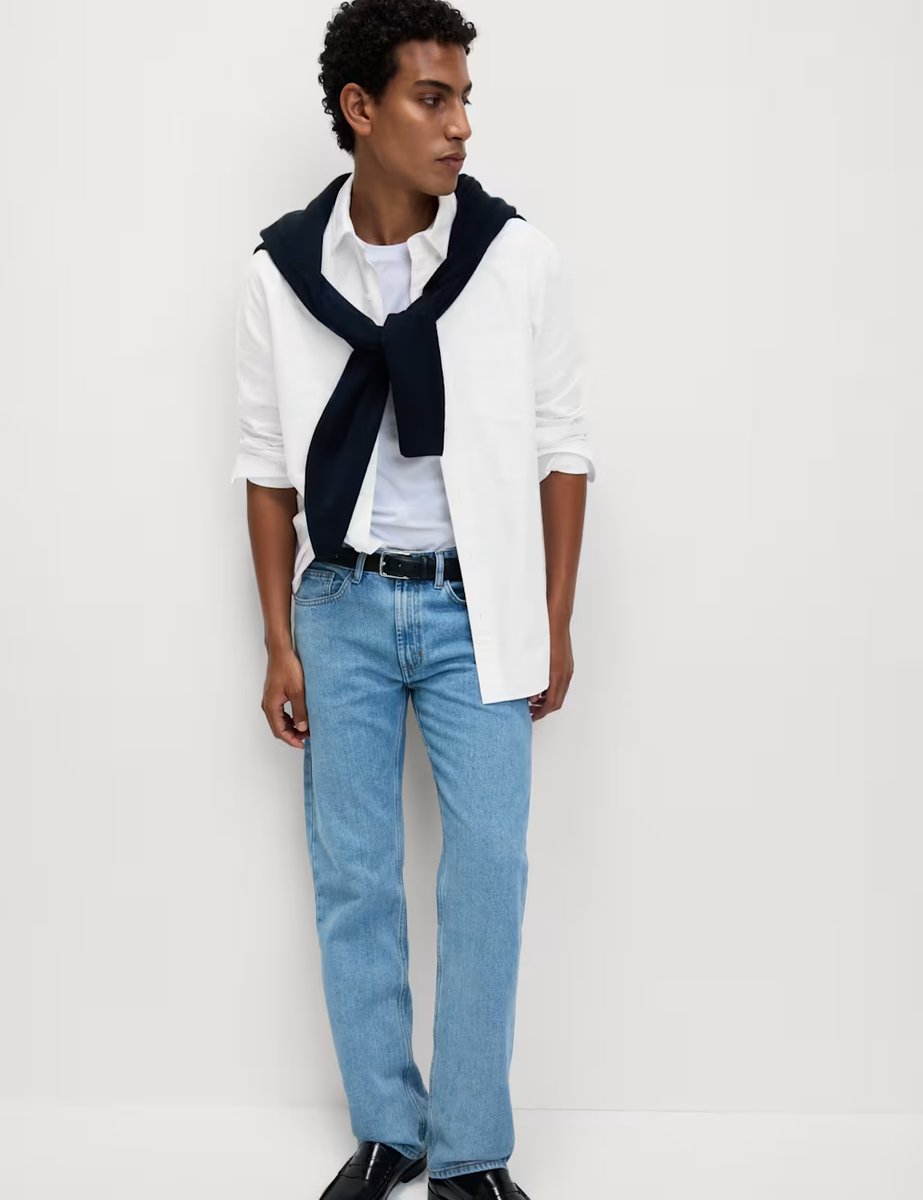 Marks & Spencer M&S 3pk Slim Fit Pure Cotton Crew Neck T-Shirts White Mix - 4