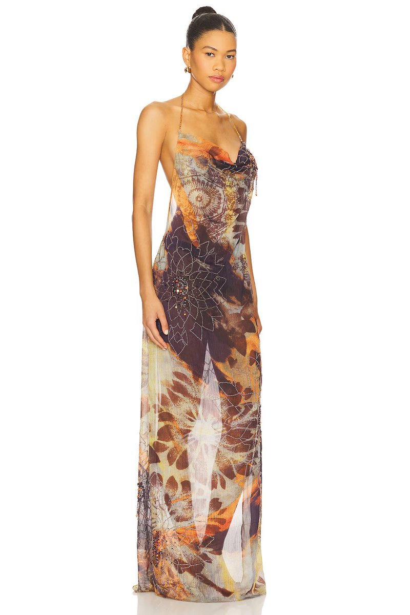 revolve Dahlia Cowl Beaded Dress - 2