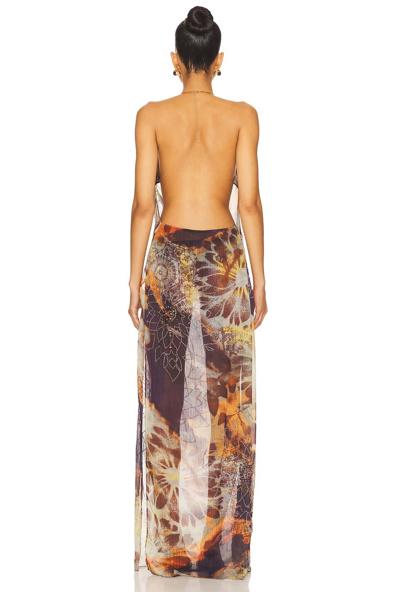 revolve Dahlia Cowl Beaded Dress - 4