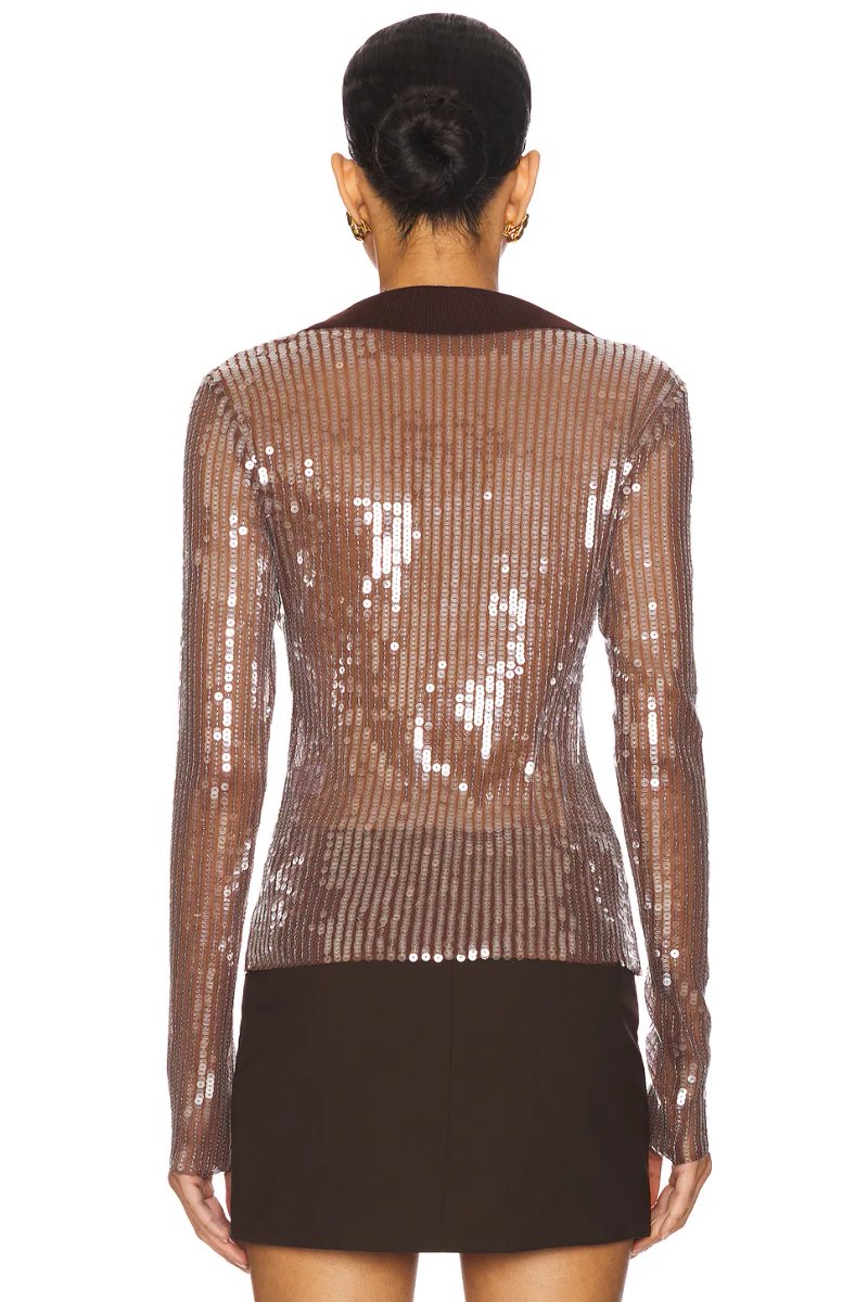 revolve Sequin Polo Top - 3