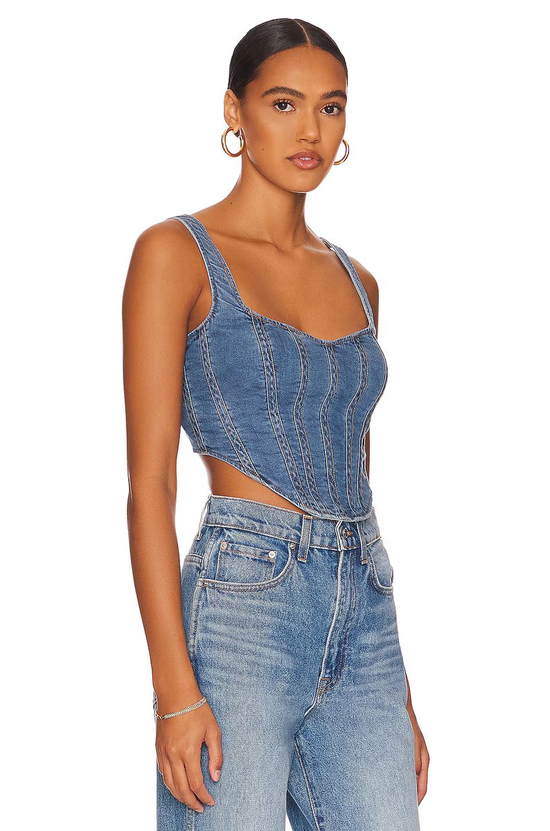 revolve Denim Corset Bustier - 2