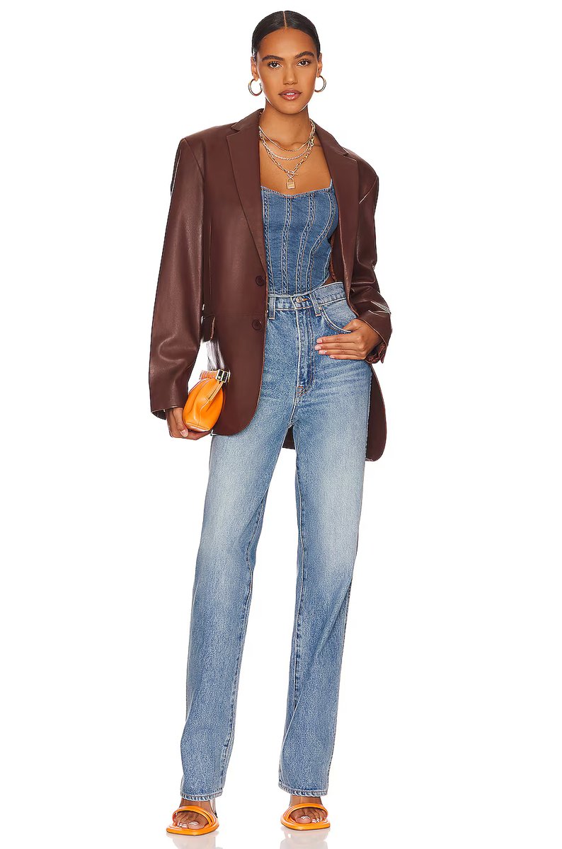 revolve Denim Corset Bustier - 4