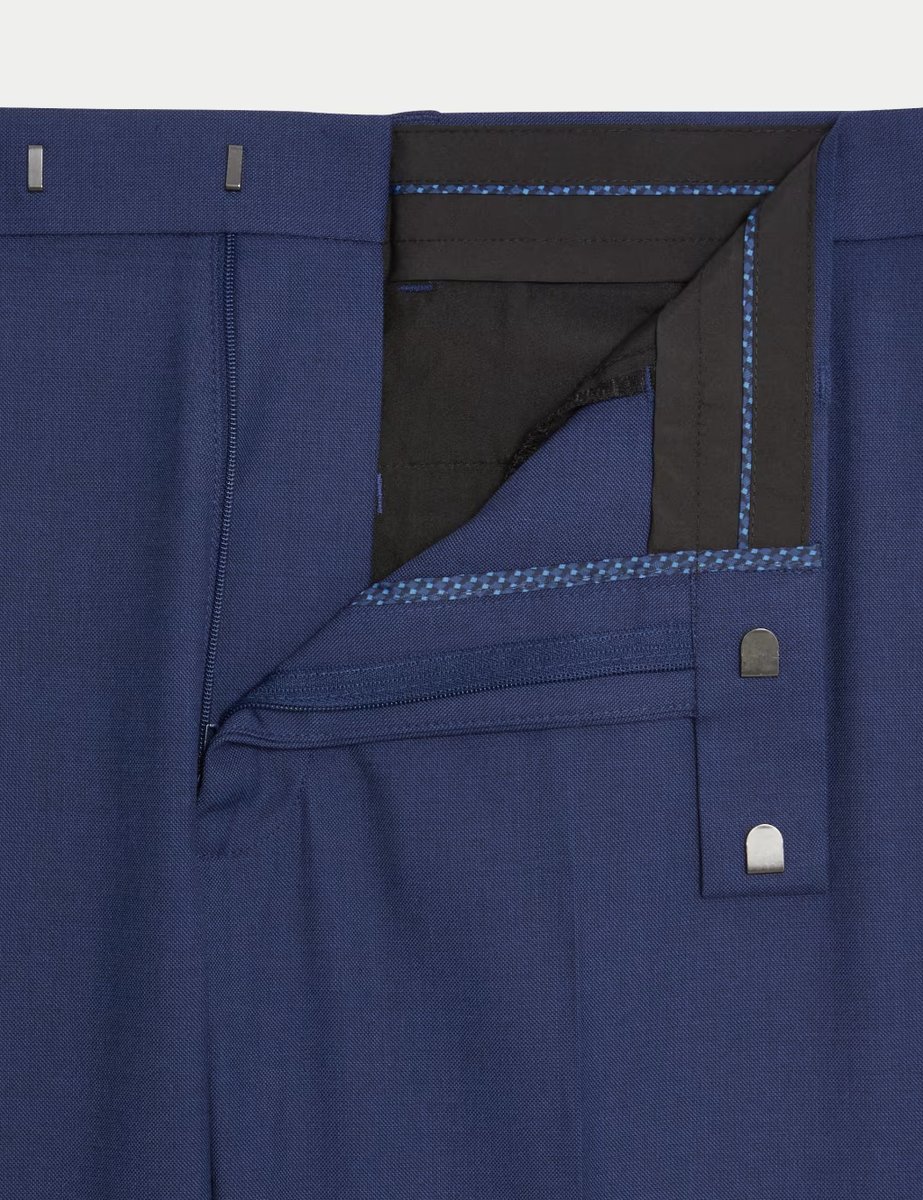 Marks & Spencer M&S Skinny Fit Stretch Suit Trousers Dark Indigo - 2