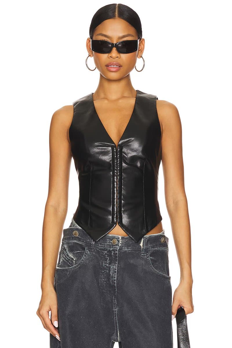 revolve Roz Faux Leather Vest