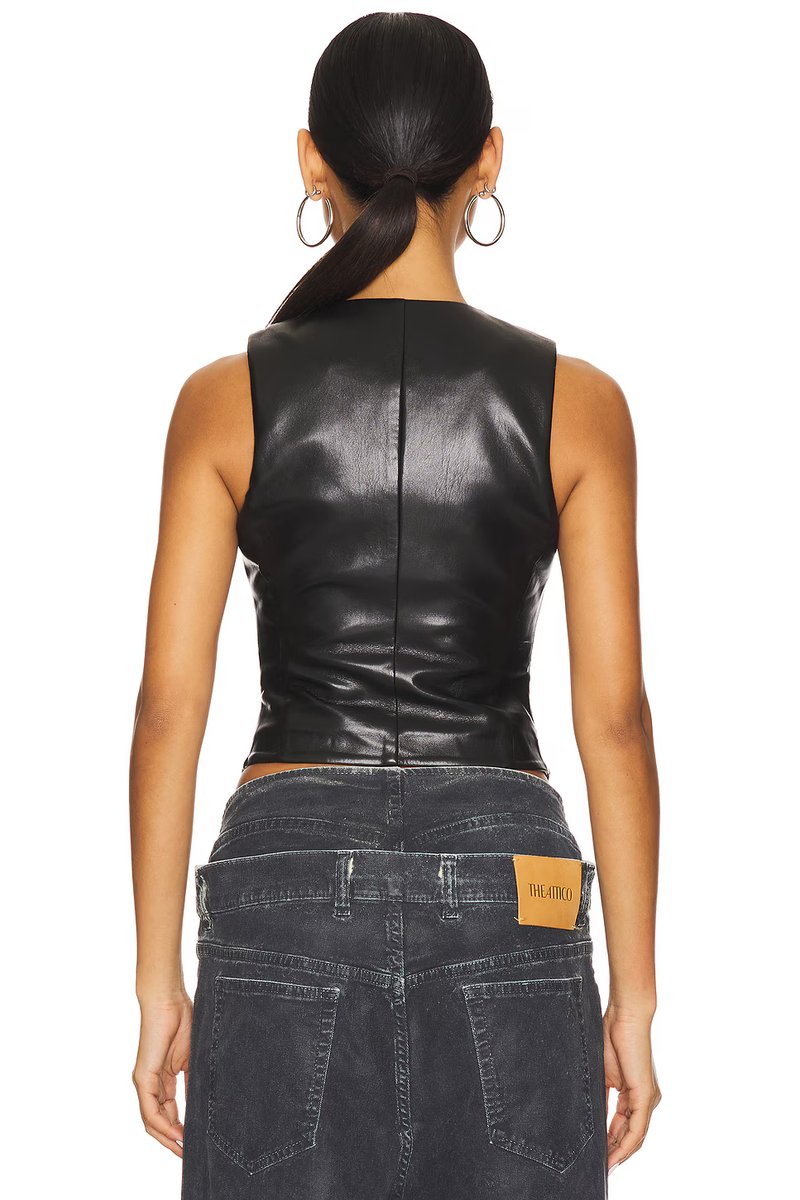revolve Roz Faux Leather Vest - 3