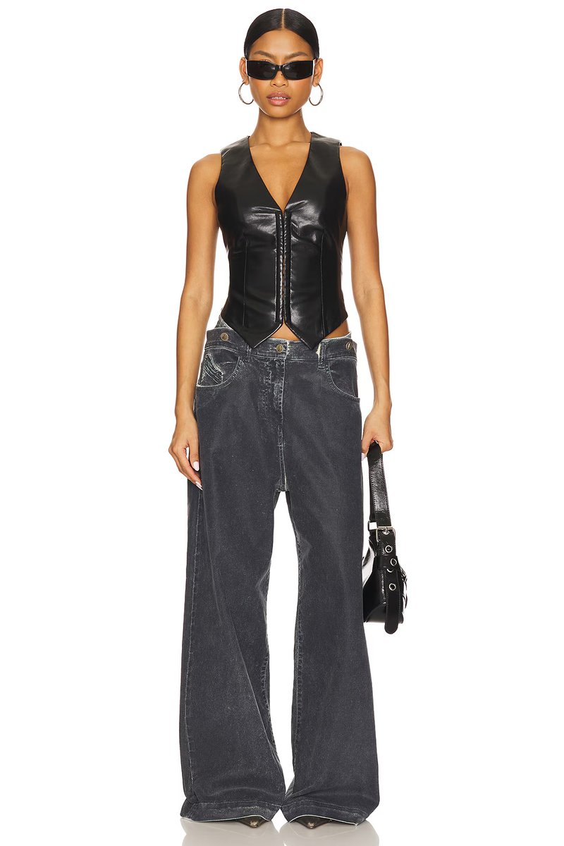 revolve Roz Faux Leather Vest - 4