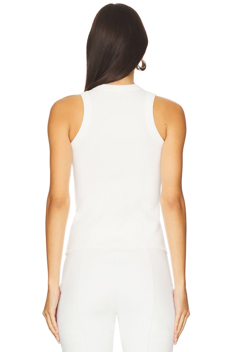 revolve Distressed Crystal Ribbed Knit Tank Top - 3